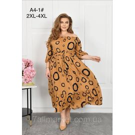 Плаття жіноче домашнє р-ри 2XL-4XL (мікс) "FLOWER" купити недорого від прямого постачальника