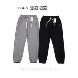 Фотография Спортивные штаны женские на манжете/батал р-ры 2XL-6XL(2цв)"STELLA" недорого от прямого поставщика