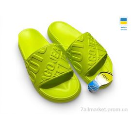 Фотография Шлепки женские облегченные Лето 249 лайм (8 пар р.36-41) "Rai shoes" недорого оптом от прямого поставщика