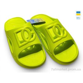 Фотография Шлепки женские облегченные Лето 253 лайм (8 пар р.36-41) "Rai shoes" недорого оптом от прямого поставщика