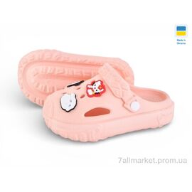 Крокси дитячі літні Літо 3001 персик (6 пар р.24-35) "Rai shoes" недорого оптом від прямого постачальника