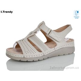 Фотография Босоножки женские летние Лето G111-1 (8 пар р.37-42) "Trendy" недорого оптом от прямого поставщика