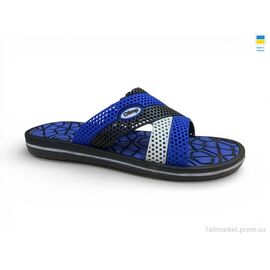 Фотография Шлепки мужские пляжные Лето M203 синій (8 пар р.41-46) "Rai shoes" недорого оптом от прямого поставщика
