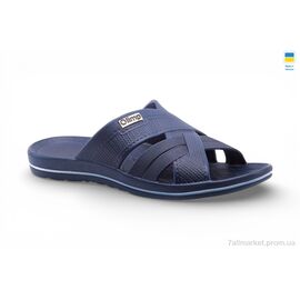 Фотография Шлепки мужские пляжные Лето M204 синій (8 пар р.40-46) "Rai shoes" недорого оптом от прямого поставщика