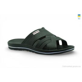 Фотография Шлепки мужские пляжные Лето M204 хакі (8 пар р.40-46) "Rai shoes" недорого оптом от прямого поставщика