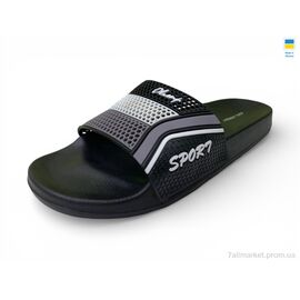 Фотография Шлепки мужские пляжные Лето M231 сірий (8 пар р.40-46) "Rai shoes" недорого оптом от прямого поставщика