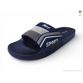 Фотография Шлепки мужские пляжные Лето M231 синій (8 пар р.40-46) "Rai shoes" недорого оптом от прямого поставщика