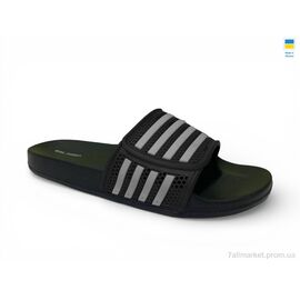 Фотография Шлепки мужские пляжные Лето M235 чорний (8 пар р.40-46) "Rai shoes" недорого оптом от прямого поставщика