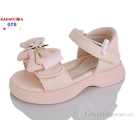 Босоніжки дитячі літні Літо T61-3 (8 пар р.23-28) "GFB-Канарейка" недорого оптом від прямого постачальника