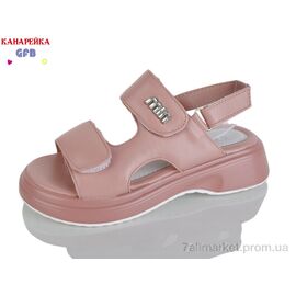 Босоніжки дитячі літні Літо R843-3 (8 пар р.32-37) "GFB-Канарейка" недорого оптом від прямого постачальника