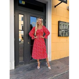 Фотография Платье летнее женское 6045 red р.42-48 "LINDA" недорого оптом от прямого поставщика