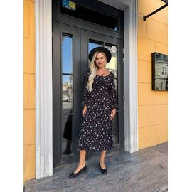 Фотография Платье летнее женское 6045-1 black р.42-48 "LINDA" недорого оптом от прямого поставщика