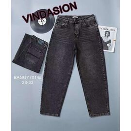 Фотография Джинсы женские 7014 d.grey р.28-33 "Vindassion" недорого оптом от прямого поставщика