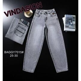 Фотография Джинсы женские 7015 grey р.25-30 "Vindassion" недорого оптом от прямого поставщика