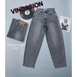 Фотография Джинсы женские 7032 grey р.25-30 "Vindassion" недорого оптом от прямого поставщика