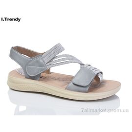 Фотография Босоножки женские летние Лето ZK311-9grey (8 пар р.36-41) "Trendy" недорого оптом от прямого поставщика