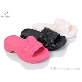 Фотография Шлепки женские облегченные Лето A67 mix (10 пар р.35-40) "Acorus" недорого оптом от прямого поставщика