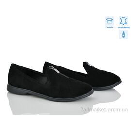 Балетки жіночі зручні Літо 702 чорний з. (6 пар р.36-40) "G-Aira" недорого оптом від прямого постачальника