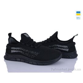 Фотография Кроссовки мужские модные Лето Крок К241 чорний (10 пар р.41-45) "Vladimir" недорого оптом от прямого поставщика