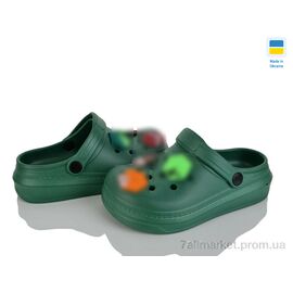 Фотография Кроксы детские летние Лето 312-1 зелений (6 пар р.31-36) "Golden Lion" недорого оптом от прямого поставщика