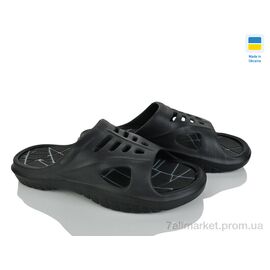 Фотография Шлепки мужские пляжные Лето R210 чорний (8 пар р.41-46) "Golden Lion" недорого оптом от прямого поставщика