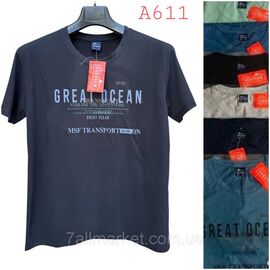 Фотография Футболка мужская молодёжная р-ры  2хл- 5хл(48-56)(микс цв) "NICOLAS" недорого оптом от прямого поставщика