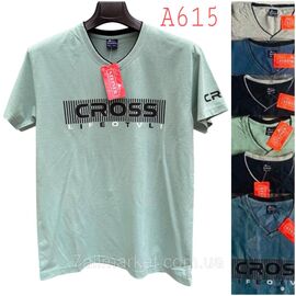 Фотография Футболка мужская молодёжная р-ры  2хл- 5хл(48-56)(микс цв) "NICOLAS" недорого оптом от прямого поставщика