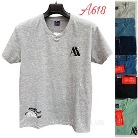 Фотография Футболка мужская молодёжная р-ры  2хл- 5хл(48-56)(микс цв) "NICOLAS" недорого оптом от прямого поставщика