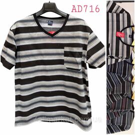 Фотография Футболка мужская молодёжная/батал р-ры  5xl -8xl(56-64)(микс цв) "NICOLAS" недорого оптом от прямого поставщика