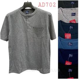 Фотография Футболка мужская молодёжная батал р-ры 5xl -8xl( 56-64 )(микс цв) "NICOLAS" недорого оптом от прямого поставщика