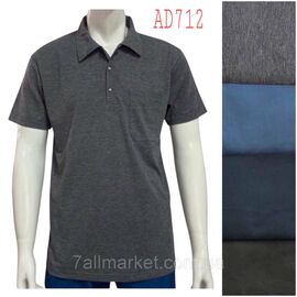 Фотография Футболка-поло мужская молодёжная батал р-ры 5xl -8xl( 56-64 )(микс цв) "NICOLAS" недорого оптом от прямого поставщика