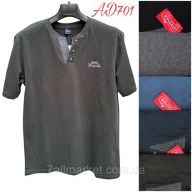 Фотография Футболка мужская молодёжная батал р-ры 5xl -8xl( 56-64 )(микс цв) "NICOLAS" недорого оптом от прямого поставщика