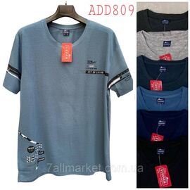 Фотография Футболка мужская молодёжная батал р-ры 7хл-10хл (58-66)(микс цв) "NICOLAS" недорого оптом от прямого поставщика