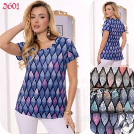 Фотография Футболка женская стильная р -ры M-4XL (микс цв) "NICOLAS" недорого от прямого поставщика