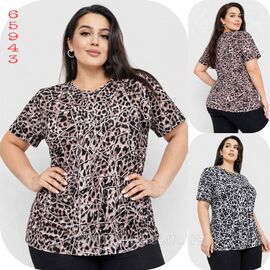 Фотография Футболка женская стильная батал р -ры 4XL- 8XL(микс цв) "NICOLAS" недорого от прямого поставщика