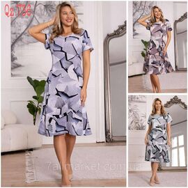 Фотография Платье домашнее женское полу-батал размеры L-4XL (МИКС) "NICOLAS" недорого от прямого поставщика