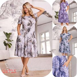 Фотография Платье домашнее женское полу-батал размеры L-4XL (МИКС) "NICOLAS" недорого от прямого поставщика