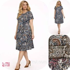 Фотография Платье домашнее женское полу-батал размеры L-4XL (МИКС) "NICOLAS" недорого от прямого поставщика