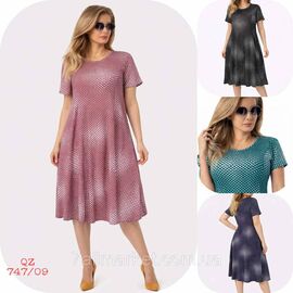 Фотография Платье домашнее женское полу-батал размеры L-4XL (МИКС) "NICOLAS" недорого от прямого поставщика