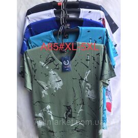 Фотография Футболка мужская молодёжная р-ры XL- 5XL(48-56)(микс цв) "NICOLAS" недорого оптом от прямого поставщика