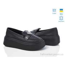 Фотография Туфли женские стильные Весна/осень 648 чорний к. Под заказ (6 пар р.36-40) "G-Aira" недорого оптом от прямого поставщика