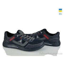 Фотография Кроссовки мужские модные Весна/осень 333-3 синій-сірий (8 пар р.40-45) "Paolla" недорого оптом от прямого поставщика