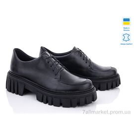 Фотография Туфли женские стильные Весна/осень 340 черный кожа (6 пар р.36-40) "G-Aira" недорого оптом от прямого поставщика