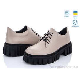 Фотография Туфли женские стильные Весна/осень 340 беж.фл. (6 пар р.36-40) "G-Aira" недорого оптом от прямого поставщика