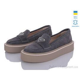 Фотография Туфли женские стильные Весна/осень 606 сірий замш (6 пар р.36-40) "G-Aira" недорого оптом от прямого поставщика