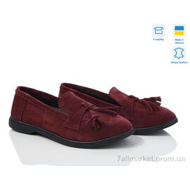 Фотография Туфли женские стильные Весна/осень 316К бордо з. (6 пар р.36-40) "G-Aira" недорого оптом от прямого поставщика
