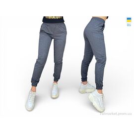 Фотография Спортивные брюки женские Весна/осень 1023 т.сірий (4 шт. р.сетка S-XL) "Sport style" недорого оптом от прямого поставщика