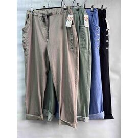 Фотография Штаны женские E1553 green р.50-52 "Emsweekis" недорого оптом от прямого поставщика