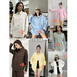 Фотография Рубашка женская 2183-2 milk р.S-L "Lolo Blues" недорого оптом от прямого поставщика