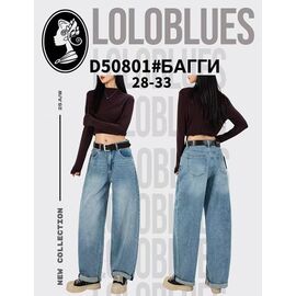 Фотография Джинсы женские D50801 l.blue р.28-33 "Lolo Blues" недорого оптом от прямого поставщика